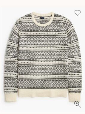 J Crew Factory Lambswool-blend Fair Isle Sweater